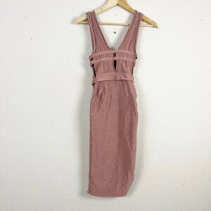 House Of CB Mara Plunge Bandage Dress Size XS